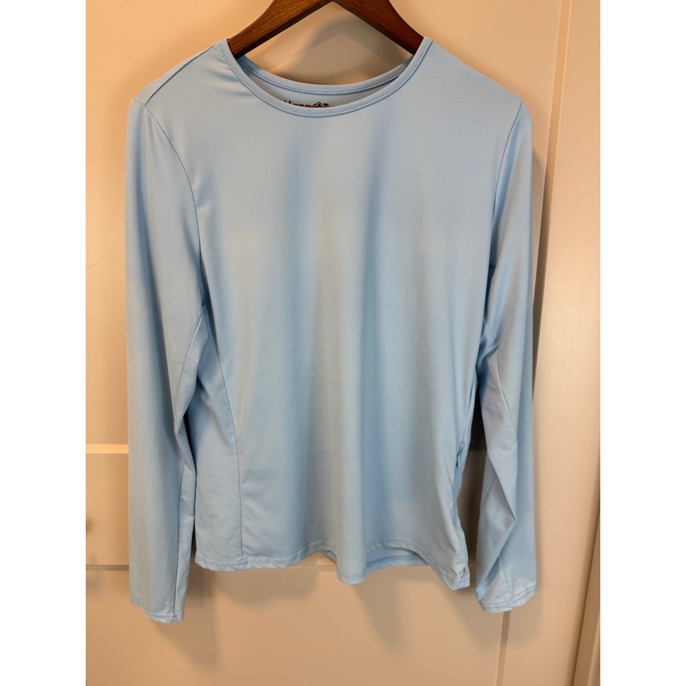 Hang Ten UV Protection Long Sleeve Light‎ Blue Shirt UPF 50+ Size XL